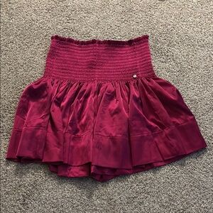 Elegant Fuchsia Flowy Skirt